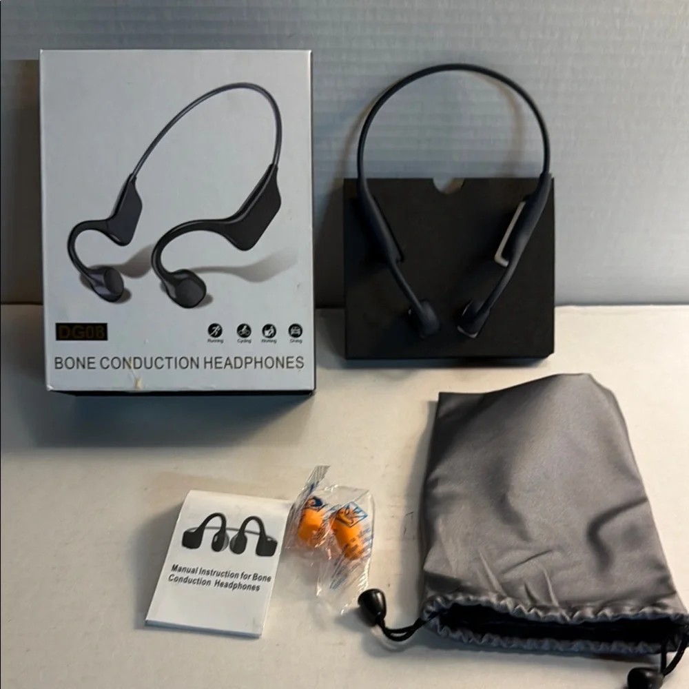 Black Bone Conduction Headphones